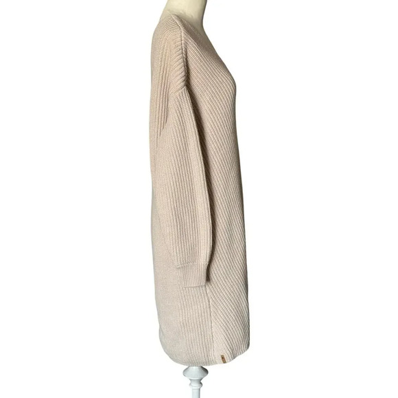 10 Tree Womens Highline V-Neck Cotton Knit Sweater Dress M - Picture 6 of 9